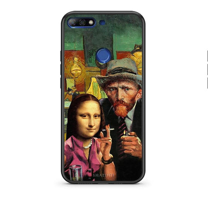 Huawei Y7 2018 Funny Art θήκη από τη Smartfits με σχέδιο στο πίσω μέρος και μαύρο περίβλημα | Smartphone case with colorful back and black bezels by Smartfits