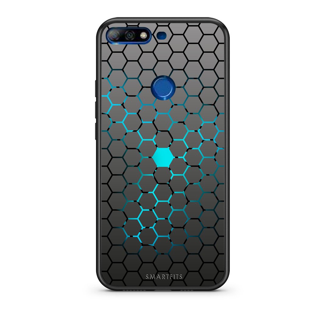 40 - Huawei Y7 2018 Hexagonal Geometric case, cover, bumper