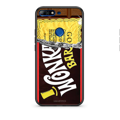 Huawei Y7 2018 Golden Ticket θήκη από τη Smartfits με σχέδιο στο πίσω μέρος και μαύρο περίβλημα | Smartphone case with colorful back and black bezels by Smartfits