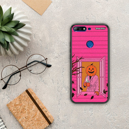 Halloween Pumpkin Lady - Huawei Y7 2018 / Prime Y7 2018 / Honor 7C θήκη