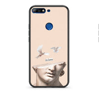 Thumbnail for Huawei Y7 2018 In Love θήκη από τη Smartfits με σχέδιο στο πίσω μέρος και μαύρο περίβλημα | Smartphone case with colorful back and black bezels by Smartfits