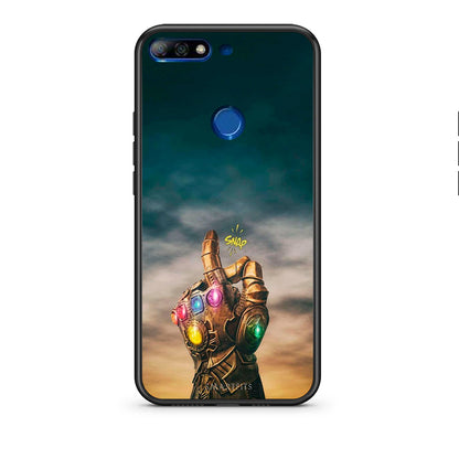 Huawei Y7 2018 Infinity Snap θήκη από τη Smartfits με σχέδιο στο πίσω μέρος και μαύρο περίβλημα | Smartphone case with colorful back and black bezels by Smartfits