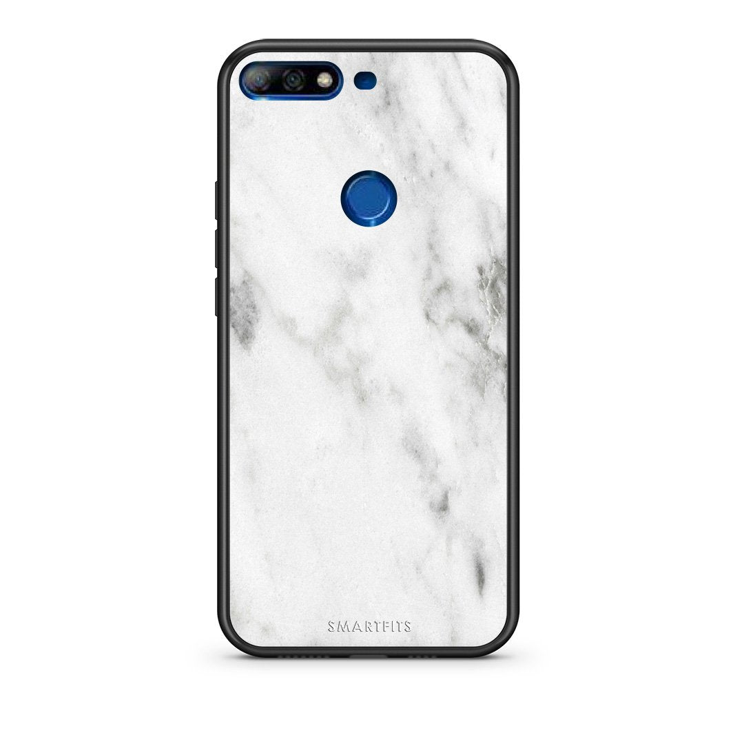 2 - Huawei Y7 2018 White marble case, cover, bumper