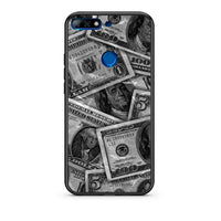 Thumbnail for Huawei Y7 2018 Money Dollars θήκη από τη Smartfits με σχέδιο στο πίσω μέρος και μαύρο περίβλημα | Smartphone case with colorful back and black bezels by Smartfits