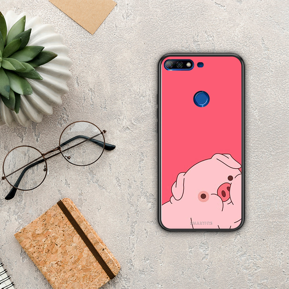 Pig Love 1 - Huawei Y7 2018 / Prime Y7 2018 / Honor 7C θήκη