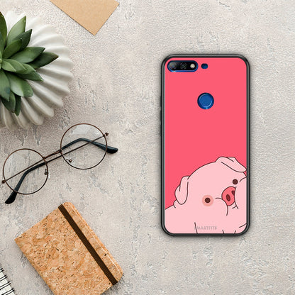 Pig Love 1 - Huawei Y7 2018 / Prime Y7 2018 / Honor 7C θήκη