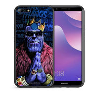 Thumbnail for Θήκη Huawei Y7 2018 Thanos PopArt από τη Smartfits με σχέδιο στο πίσω μέρος και μαύρο περίβλημα | Huawei Y7 2018 Thanos PopArt case with colorful back and black bezels