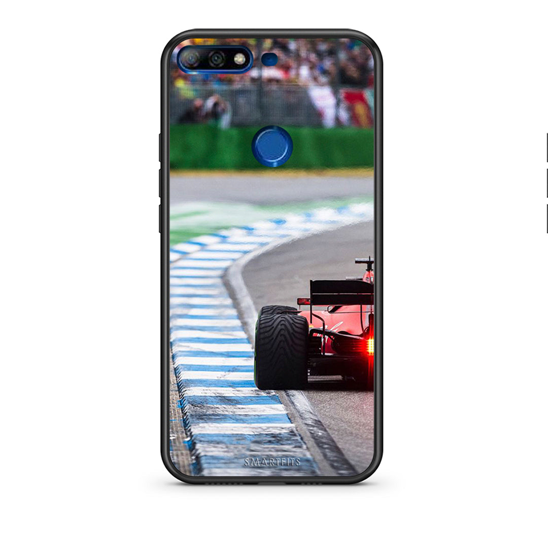 Huawei Y7 2018 Racing Vibes θήκη από τη Smartfits με σχέδιο στο πίσω μέρος και μαύρο περίβλημα | Smartphone case with colorful back and black bezels by Smartfits
