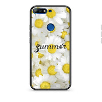 Thumbnail for Huawei Y7 2018 Summer Daisies Θήκη από τη Smartfits με σχέδιο στο πίσω μέρος και μαύρο περίβλημα | Smartphone case with colorful back and black bezels by Smartfits