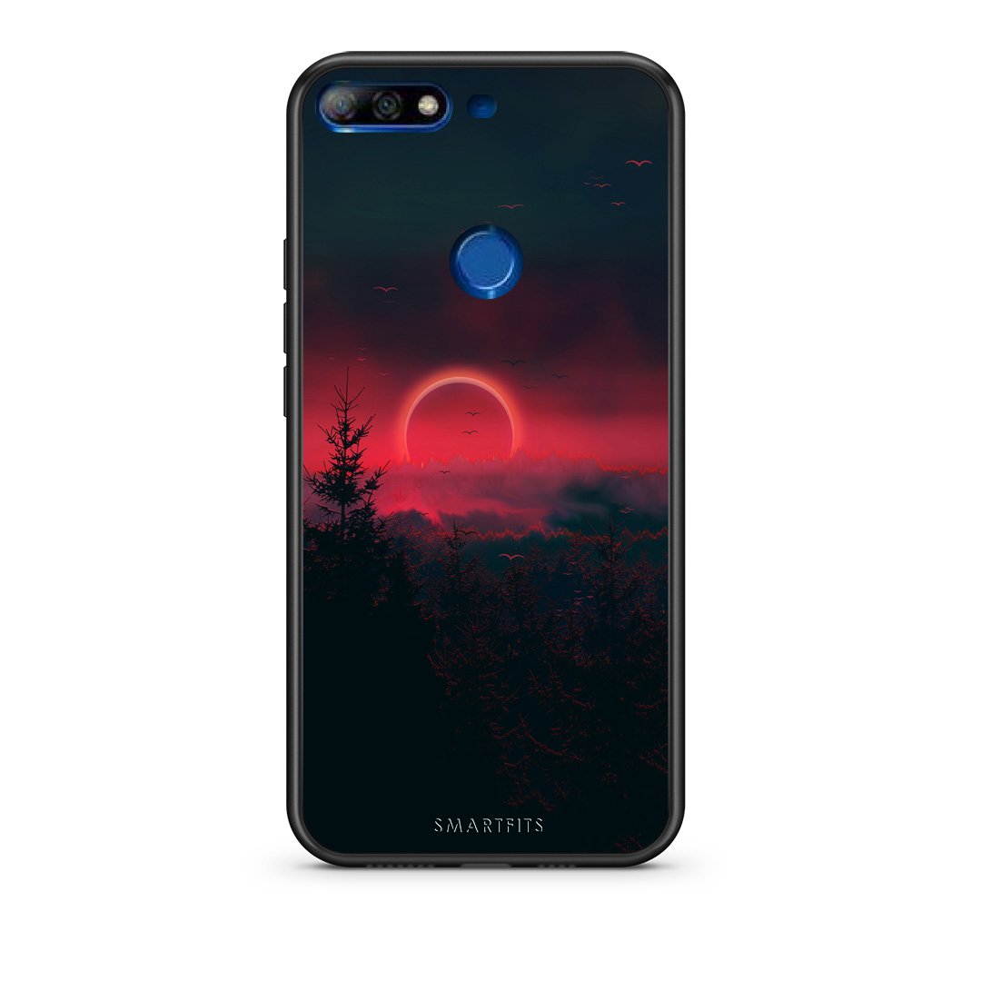 4 - Huawei Y7 2018 Sunset Tropic case, cover, bumper