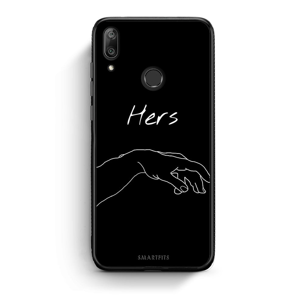 Huawei Y7 2019 Aeshetic Love 1 Θήκη Αγίου Βαλεντίνου από τη Smartfits με σχέδιο στο πίσω μέρος και μαύρο περίβλημα | Smartphone case with colorful back and black bezels by Smartfits