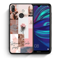 Thumbnail for Θήκη Huawei Y7 2019 Aesthetic Collage από τη Smartfits με σχέδιο στο πίσω μέρος και μαύρο περίβλημα | Huawei Y7 2019 Aesthetic Collage case with colorful back and black bezels