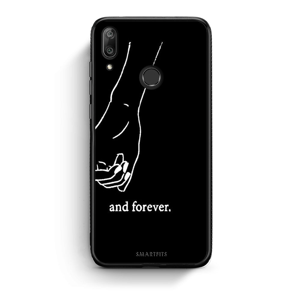 Huawei Y7 2019 Always & Forever 2 Θήκη Αγίου Βαλεντίνου από τη Smartfits με σχέδιο στο πίσω μέρος και μαύρο περίβλημα | Smartphone case with colorful back and black bezels by Smartfits