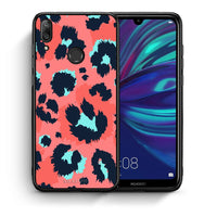 Thumbnail for Θήκη Huawei Y7 2019 Pink Leopard Animal από τη Smartfits με σχέδιο στο πίσω μέρος και μαύρο περίβλημα | Huawei Y7 2019 Pink Leopard Animal case with colorful back and black bezels