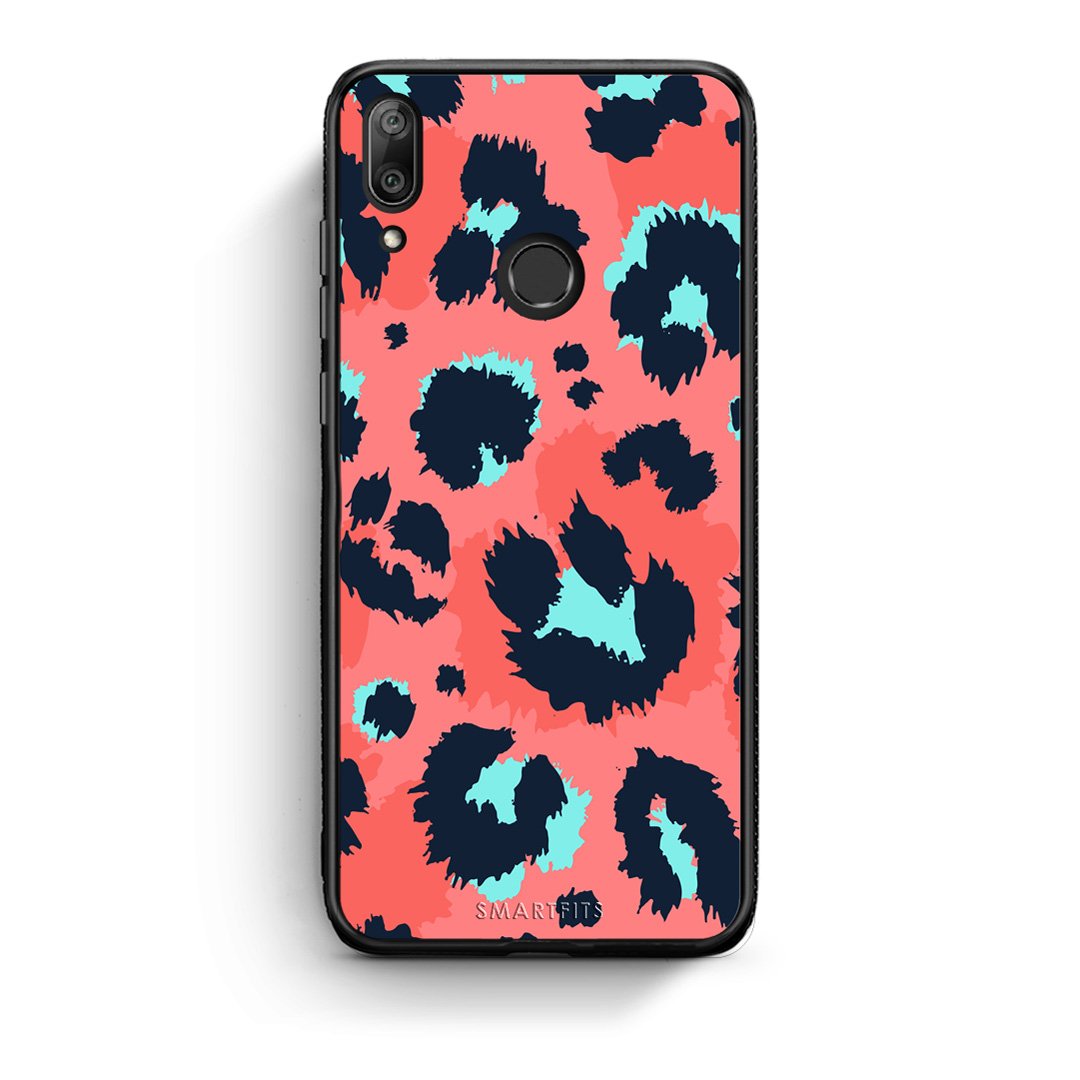 22 - Huawei Y7 2019 Pink Leopard Animal case, cover, bumper