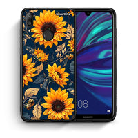 Thumbnail for Θήκη Huawei Y7 2019 Autumn Sunflowers από τη Smartfits με σχέδιο στο πίσω μέρος και μαύρο περίβλημα | Huawei Y7 2019 Autumn Sunflowers case with colorful back and black bezels