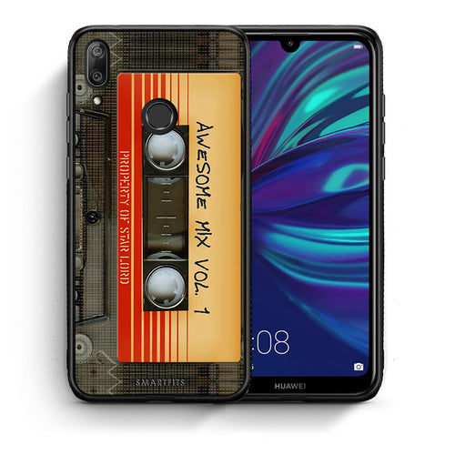 Θήκη Huawei Y7 2019 Awesome Mix από τη Smartfits με σχέδιο στο πίσω μέρος και μαύρο περίβλημα | Huawei Y7 2019 Awesome Mix case with colorful back and black bezels