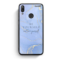 Thumbnail for Huawei Y7 2019 Be Yourself θήκη από τη Smartfits με σχέδιο στο πίσω μέρος και μαύρο περίβλημα | Smartphone case with colorful back and black bezels by Smartfits