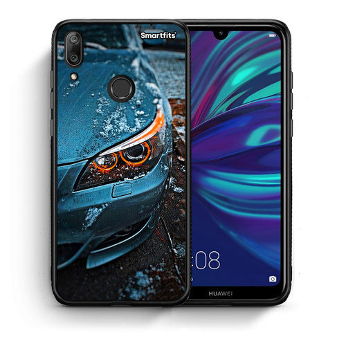 Θήκη Huawei Y7 2019 Bmw E60 από τη Smartfits με σχέδιο στο πίσω μέρος και μαύρο περίβλημα | Huawei Y7 2019 Bmw E60 case with colorful back and black bezels