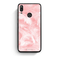 Thumbnail for 33 - Huawei Y7 2019 Pink Feather Boho case, cover, bumper