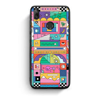 Thumbnail for Huawei Y7 2019 Bubbles Soap θήκη από τη Smartfits με σχέδιο στο πίσω μέρος και μαύρο περίβλημα | Smartphone case with colorful back and black bezels by Smartfits