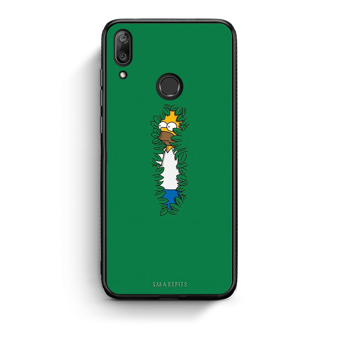 Huawei Y7 2019 Bush Man Θήκη Αγίου Βαλεντίνου από τη Smartfits με σχέδιο στο πίσω μέρος και μαύρο περίβλημα | Smartphone case with colorful back and black bezels by Smartfits