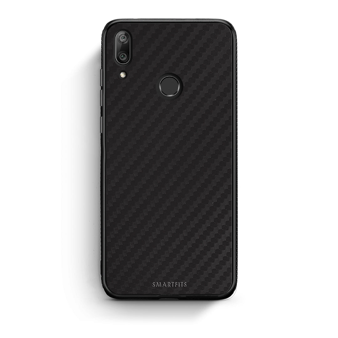 Huawei Y7 2019 Carbon Black θήκη από τη Smartfits με σχέδιο στο πίσω μέρος και μαύρο περίβλημα | Smartphone case with colorful back and black bezels by Smartfits