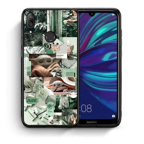 Θήκη Αγίου Βαλεντίνου Huawei Y7 2019 Collage Dude από τη Smartfits με σχέδιο στο πίσω μέρος και μαύρο περίβλημα | Huawei Y7 2019 Collage Dude case with colorful back and black bezels