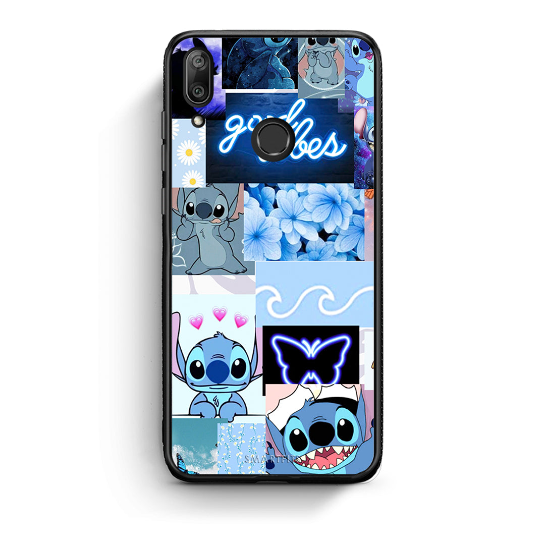 Huawei Y7 2019 Collage Good Vibes Θήκη Αγίου Βαλεντίνου από τη Smartfits με σχέδιο στο πίσω μέρος και μαύρο περίβλημα | Smartphone case with colorful back and black bezels by Smartfits