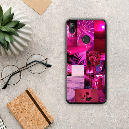 Collage Red Roses - Huawei Y7 2019 / Y7 Prime 2019 θήκη