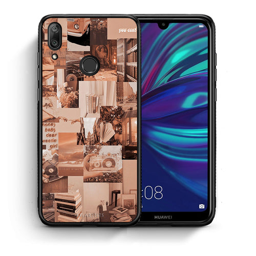 Θήκη Αγίου Βαλεντίνου Huawei Y7 2019 Collage You Can από τη Smartfits με σχέδιο στο πίσω μέρος και μαύρο περίβλημα | Huawei Y7 2019 Collage You Can case with colorful back and black bezels