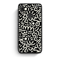 Thumbnail for Huawei Y7 2019 Doodle Art Θήκη από τη Smartfits με σχέδιο στο πίσω μέρος και μαύρο περίβλημα | Smartphone case with colorful back and black bezels by Smartfits