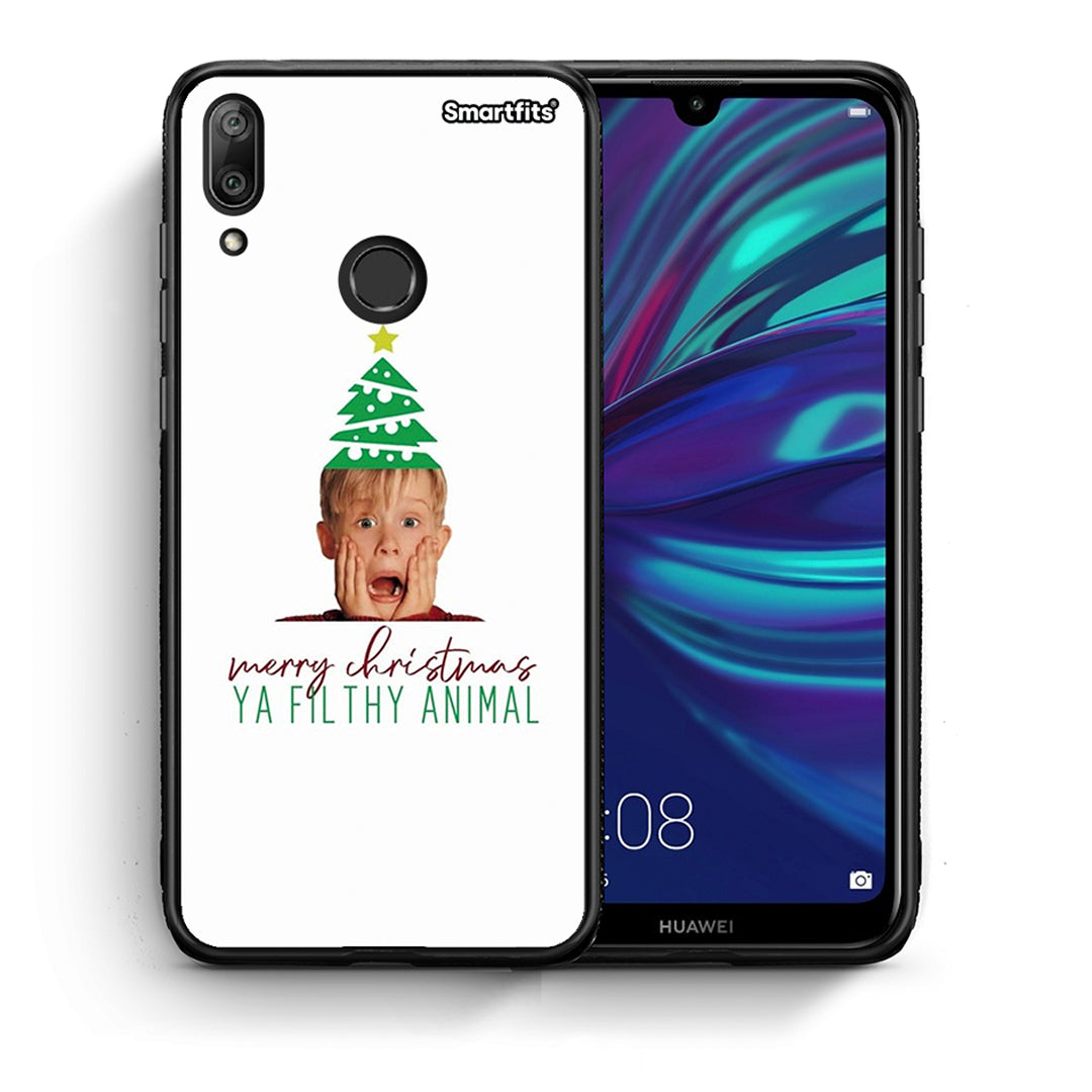 Θήκη Huawei Y7 2019 Filthy Animal από τη Smartfits με σχέδιο στο πίσω μέρος και μαύρο περίβλημα | Huawei Y7 2019 Filthy Animal case with colorful back and black bezels