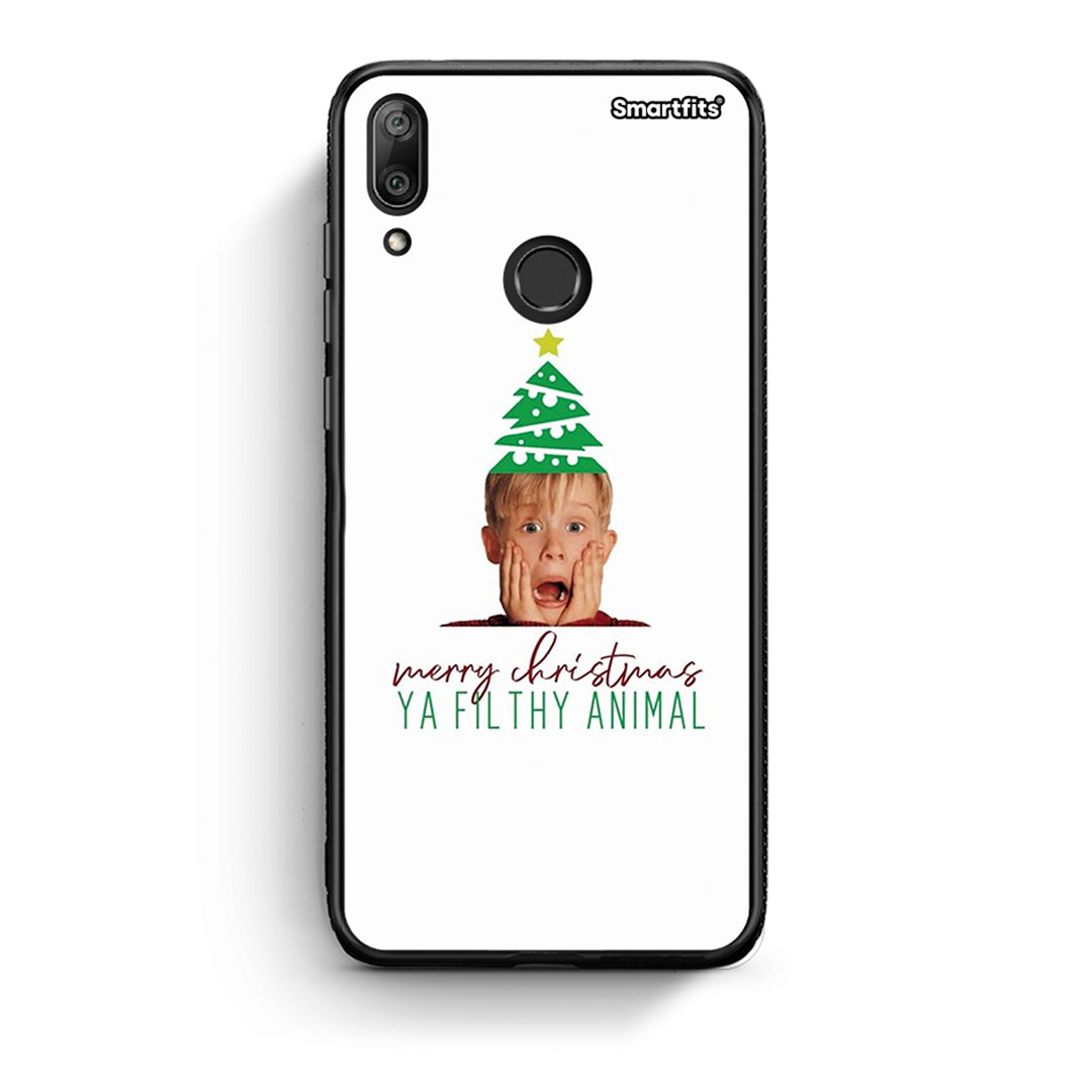 Huawei Y7 2019 Filthy Animal θήκη από τη Smartfits με σχέδιο στο πίσω μέρος και μαύρο περίβλημα | Smartphone case with colorful back and black bezels by Smartfits