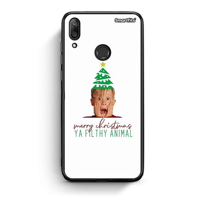 Huawei Y7 2019 Filthy Animal θήκη από τη Smartfits με σχέδιο στο πίσω μέρος και μαύρο περίβλημα | Smartphone case with colorful back and black bezels by Smartfits