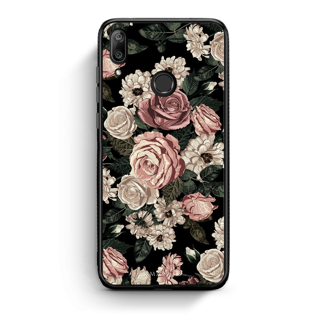 4 - Huawei Y7 2019 Wild Roses Flower case, cover, bumper
