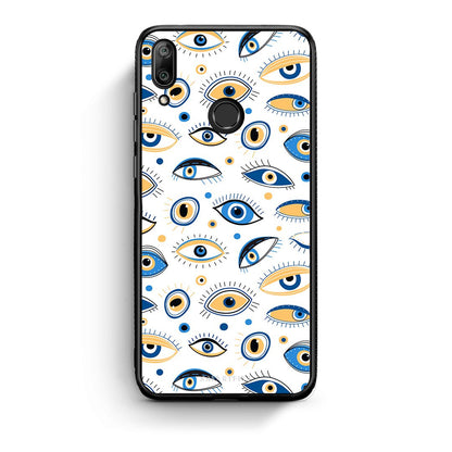 Huawei Y7 2019 Ftou Ftou θήκη από τη Smartfits με σχέδιο στο πίσω μέρος και μαύρο περίβλημα | Smartphone case with colorful back and black bezels by Smartfits