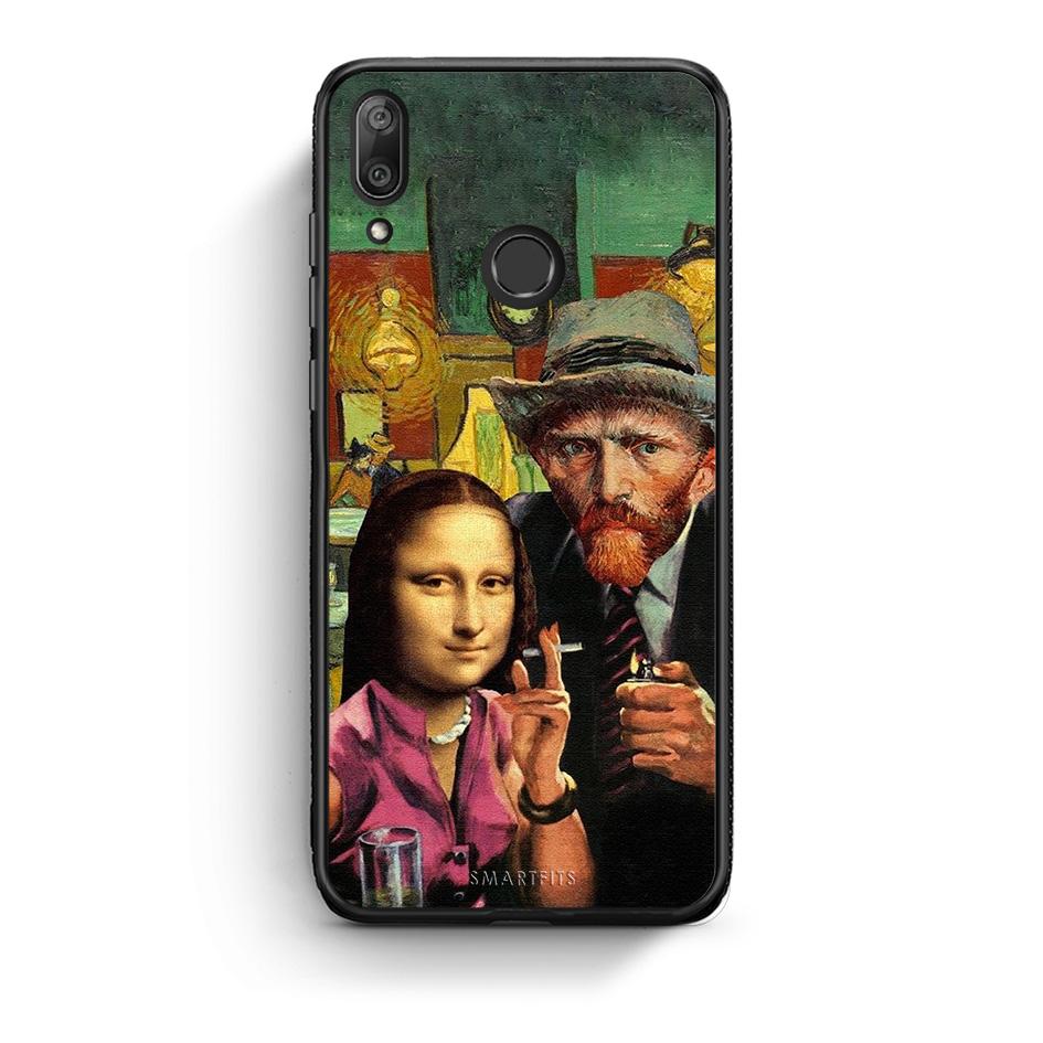 Huawei Y7 2019 Funny Art θήκη από τη Smartfits με σχέδιο στο πίσω μέρος και μαύρο περίβλημα | Smartphone case with colorful back and black bezels by Smartfits