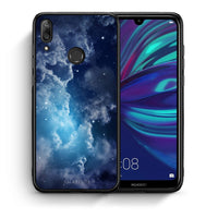 Thumbnail for Θήκη Huawei Y7 2019 Blue Sky Galaxy από τη Smartfits με σχέδιο στο πίσω μέρος και μαύρο περίβλημα | Huawei Y7 2019 Blue Sky Galaxy case with colorful back and black bezels