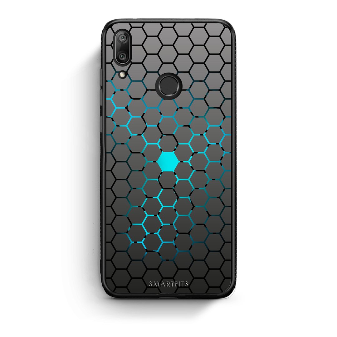 40 - Huawei Y7 2019 Hexagonal Geometric case, cover, bumper