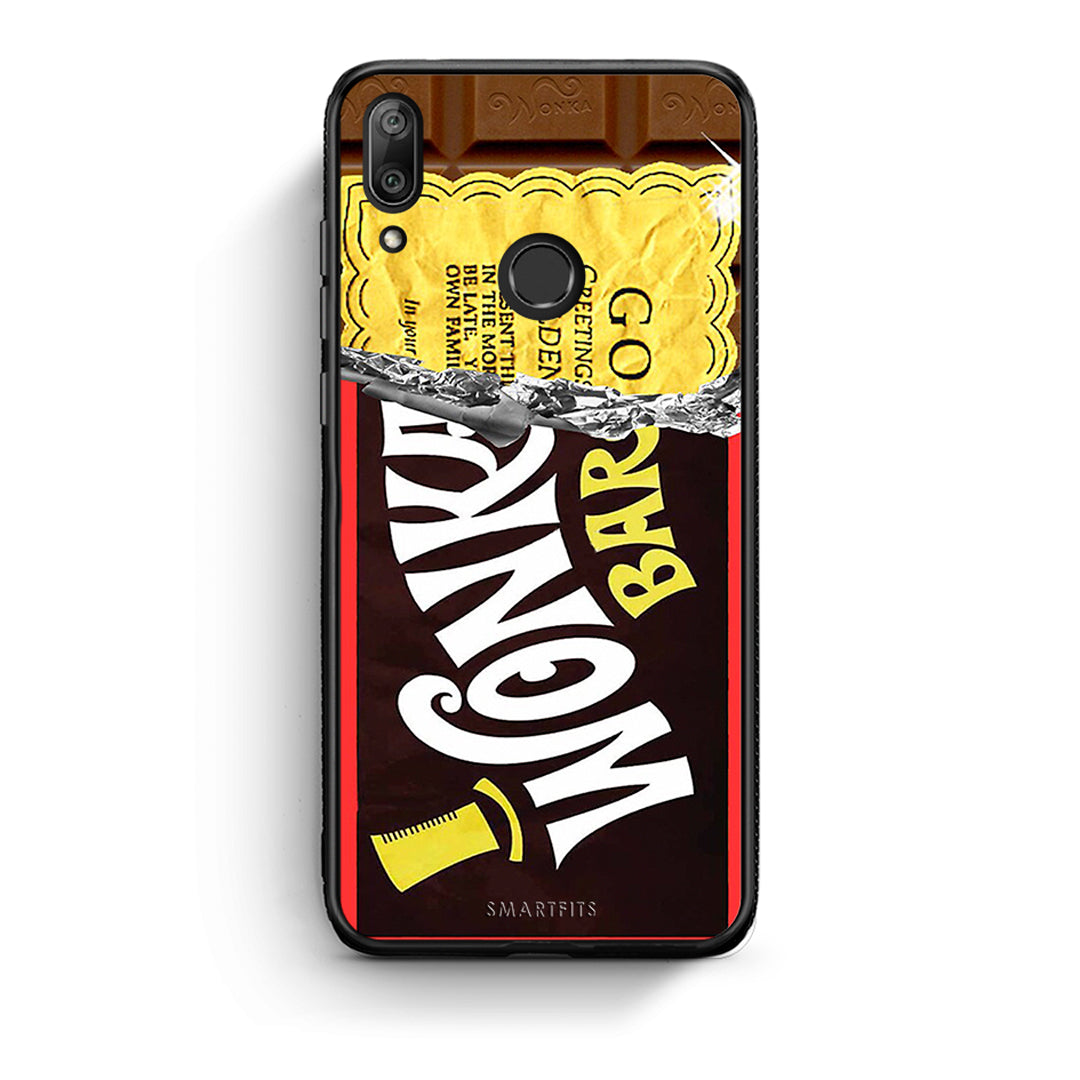 Huawei Y7 2019 Golden Ticket θήκη από τη Smartfits με σχέδιο στο πίσω μέρος και μαύρο περίβλημα | Smartphone case with colorful back and black bezels by Smartfits
