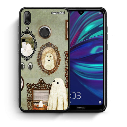 Θήκη Huawei Y7 2019 Halloween Ghost Season από τη Smartfits με σχέδιο στο πίσω μέρος και μαύρο περίβλημα | Huawei Y7 2019 Halloween Ghost Season case with colorful back and black bezels