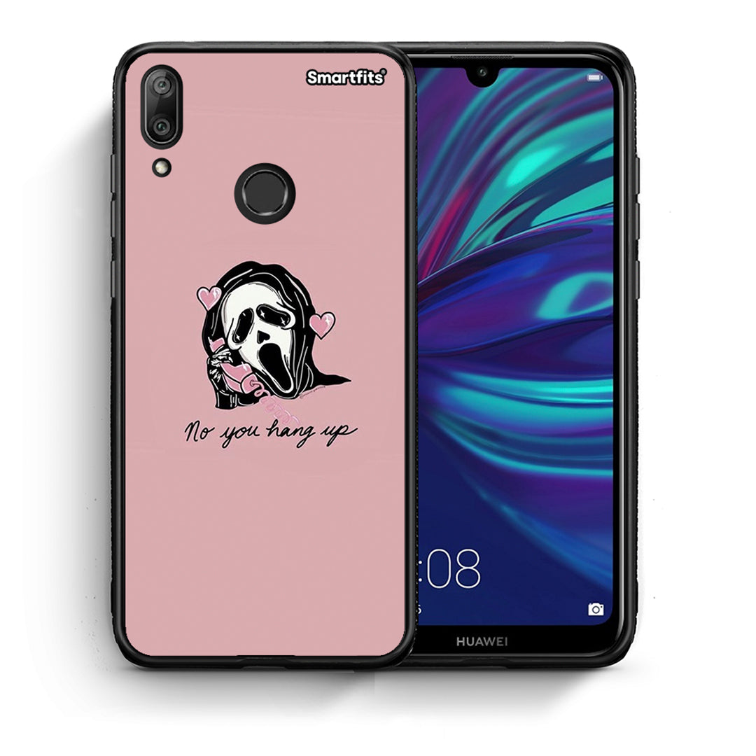 Θήκη Huawei Y7 2019 Halloween Hang Up από τη Smartfits με σχέδιο στο πίσω μέρος και μαύρο περίβλημα | Huawei Y7 2019 Halloween Hang Up case with colorful back and black bezels