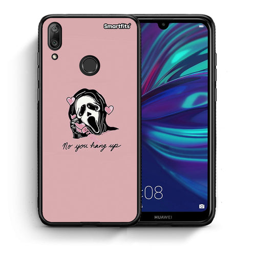 Θήκη Huawei Y7 2019 Halloween Hang Up από τη Smartfits με σχέδιο στο πίσω μέρος και μαύρο περίβλημα | Huawei Y7 2019 Halloween Hang Up case with colorful back and black bezels