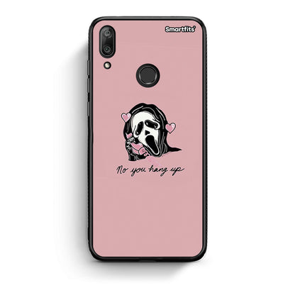 Huawei Y7 2019 Halloween Hang Up Θήκη από τη Smartfits με σχέδιο στο πίσω μέρος και μαύρο περίβλημα | Smartphone case with colorful back and black bezels by Smartfits