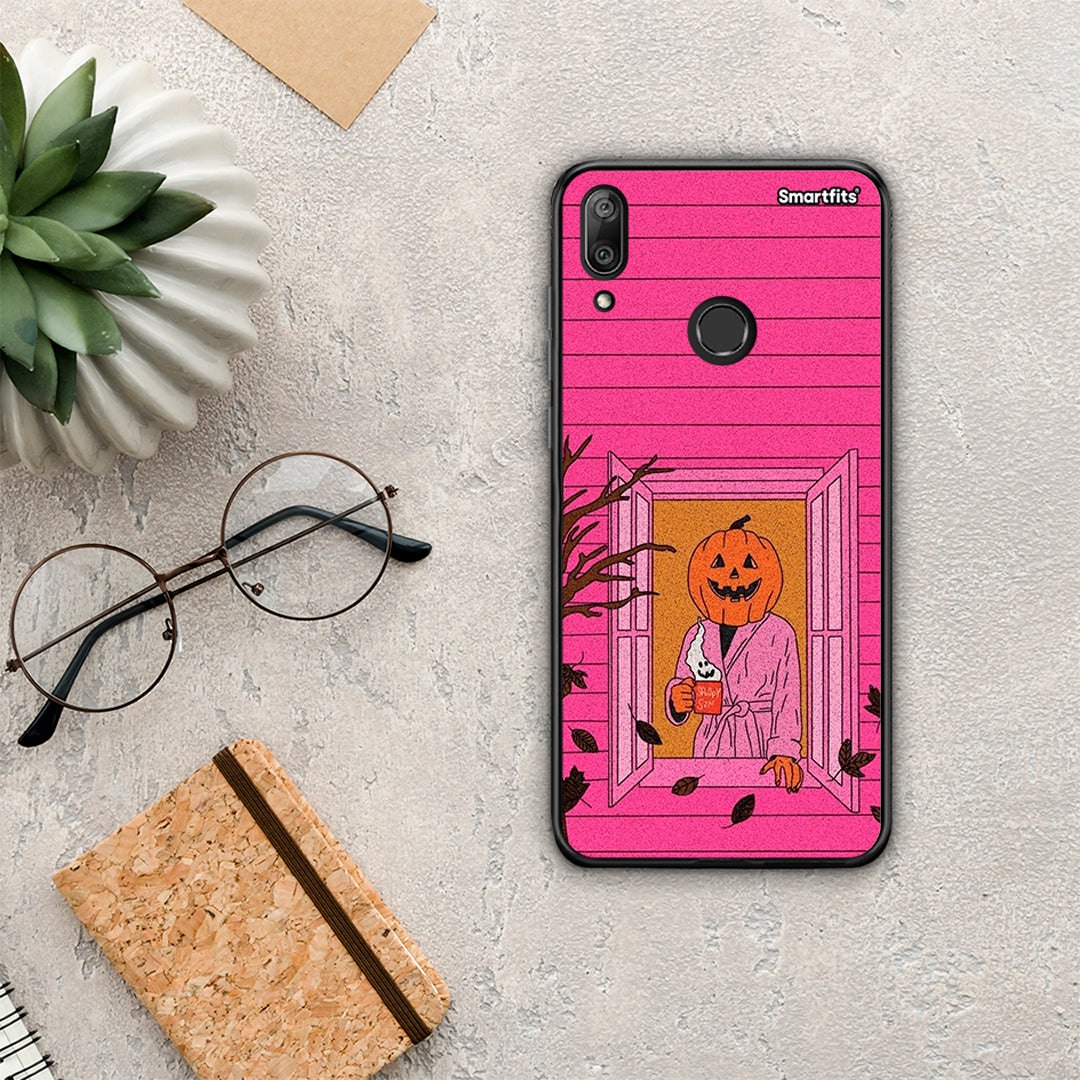 Halloween Pumpkin Lady - Huawei Y7 2019 / Y7 Prime 2019 θήκη