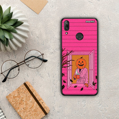 Halloween Pumpkin Lady - Huawei Y7 2019 / Y7 Prime 2019 θήκη