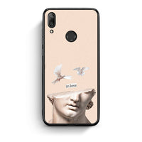 Thumbnail for Huawei Y7 2019 In Love θήκη από τη Smartfits με σχέδιο στο πίσω μέρος και μαύρο περίβλημα | Smartphone case with colorful back and black bezels by Smartfits