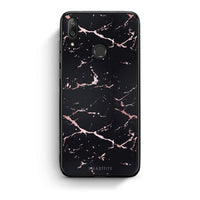 Thumbnail for 4 - Huawei Y7 2019 Black Rosegold Marble case, cover, bumper