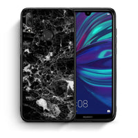 Thumbnail for Θήκη Huawei Y7 2019 Male Marble από τη Smartfits με σχέδιο στο πίσω μέρος και μαύρο περίβλημα | Huawei Y7 2019 Male Marble case with colorful back and black bezels